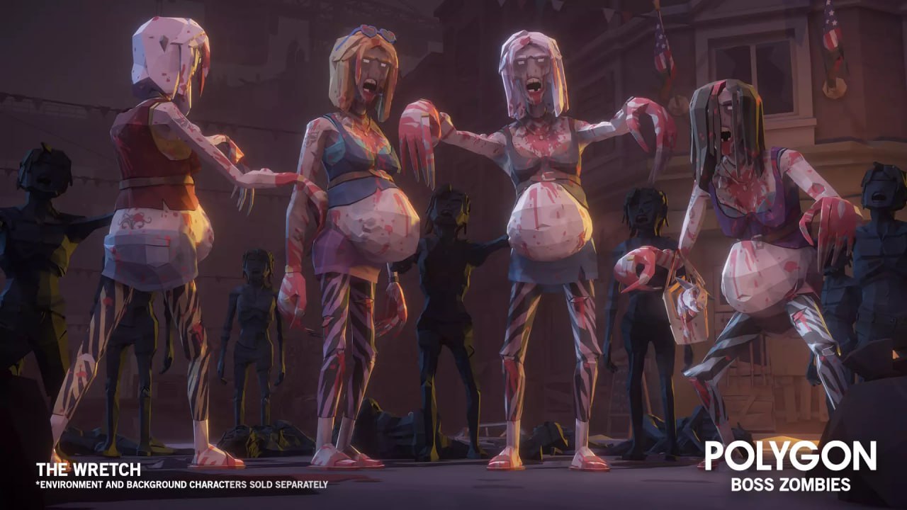 POLYGON Boss Zombies - Low Poly 3D Art by Synty📱 - изображение 3